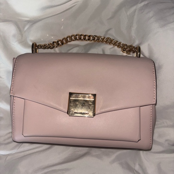 Michael Kors Blush Crossbody Bag with Gold Chain - Picture 1 of 4